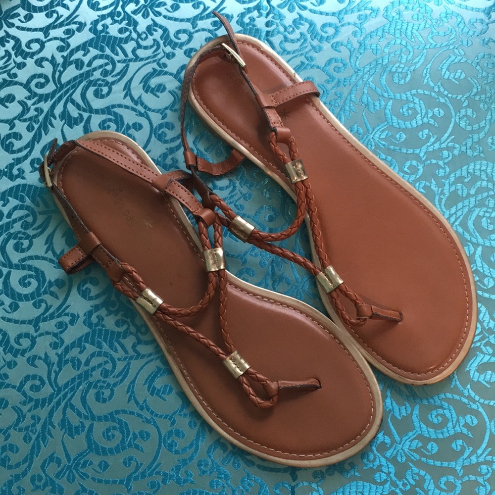 Braided thong sandal